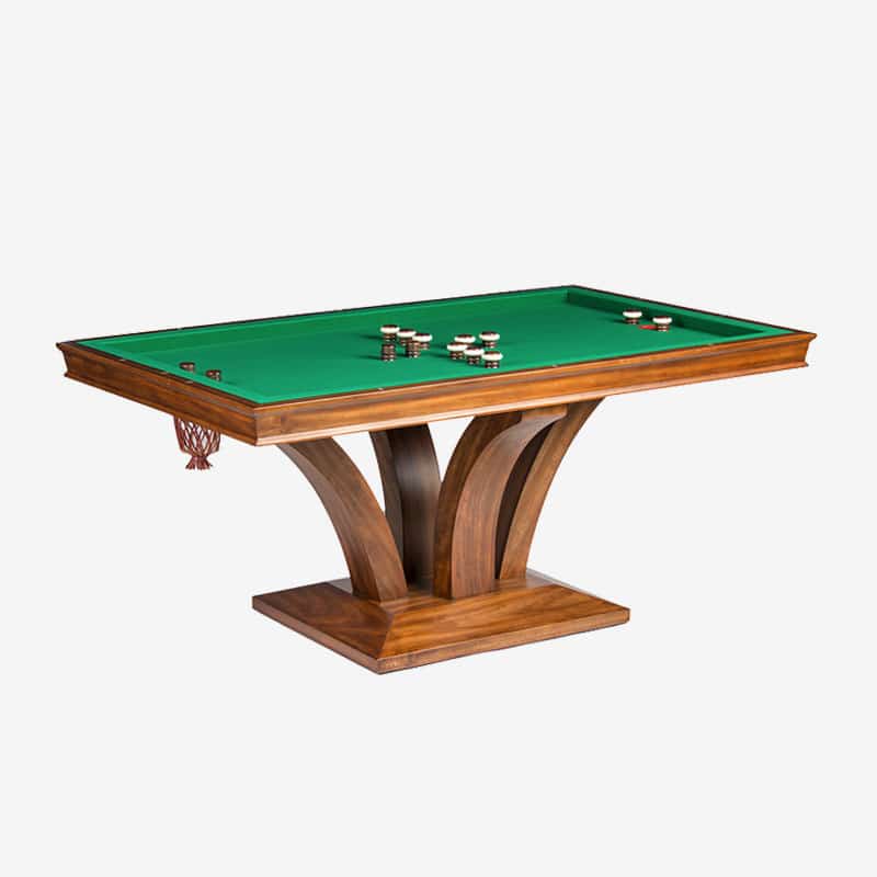 Treviso Rectangular Bumper Pool Table w/ 2 Piece Dining Top